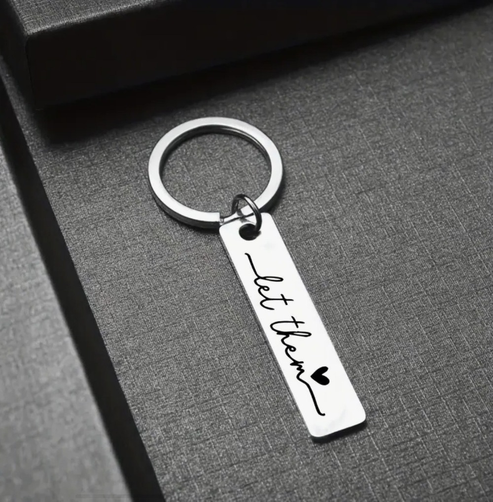 3/$25 Let Them Stainless Steel Keychain NEW